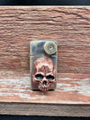 Copper Skull Slim Zippo