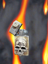 Bronze Skull Slim Zippo!