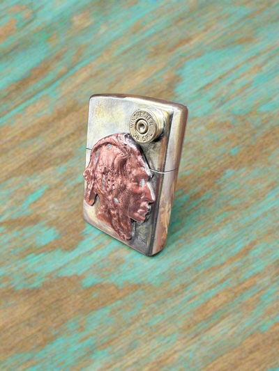 Copper Indian Head Zippo Lighter