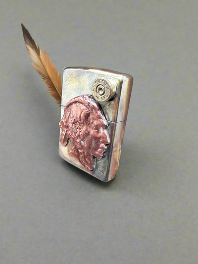 Copper Indian Head Zippo Lighter