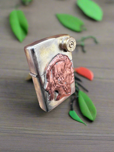 Copper Indian Head Zippo Lighter