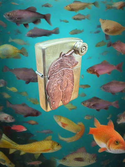 Copper Bear Butt Zippo Lighter