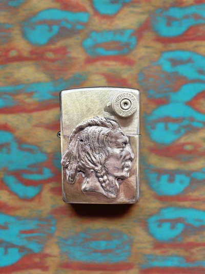 Bronze Indian Head Custom Zippo Lighter