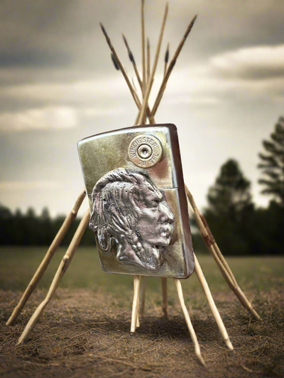 Bronze Indian Head Custom Zippo Lighter